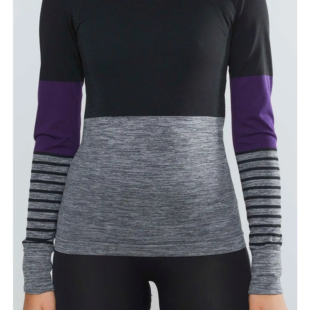 Craft Women's Size Large Base Layer Fuseknit Fitness Long Sleeve Top